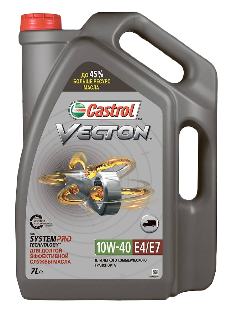 Моторное масло Castrol VECTON 10W-40 E4/E7, 7л